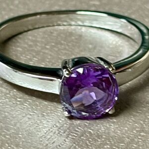 Amethyst Gemstone Ring, Earrings and Necklace Set